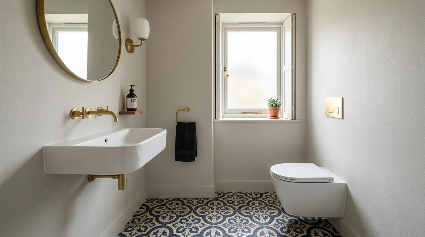 Use lighting that flatters both the mirror and the space inspiration for a powder room.